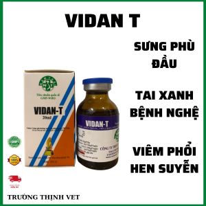 "Hoàn tiền đến 10%" Vidan T 20ml đặc trị hen khẹc phù đầu tiêu chảy. Thú y Trường Thịnh
