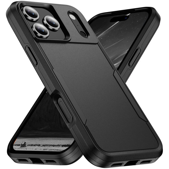 Black Premium [Military Grade Drop Protection] Non-Slip Heavy Duty