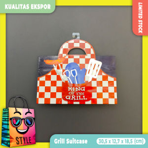 Isi 1 Paper Bag / Tas Kertas Bentuk Koper Motif Lucu Glitter Kualitas Ekspor untuk Pesta Ulang tahun Souvenir Kado