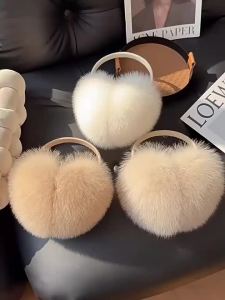 New Winter Real Fox Fur Earmuffs for Women Natural Fox Fur Scarves Dual use Genuine Warmer Plush Ear Muff Outdoor Solid Fur2026