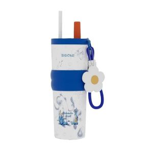 A8285 710ml Thermal Cup Large Capacity Ceramic Inner Tank Coffee Cup Portable Insulated Cup Travel