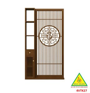 Vách ngăn phòng khách vách ngăn tủ kệ bằng gỗm bình phong tranh 4VTK27 - NỘI THẤT LẮP RÁP VIENDONGADV