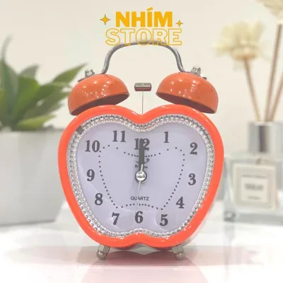 Đồng hồ báo thức chuông to Đồng hồ báo thức có hai quả chuông cổ điển bằng sắt Nhím Store chuông kêu to giá rẻ
