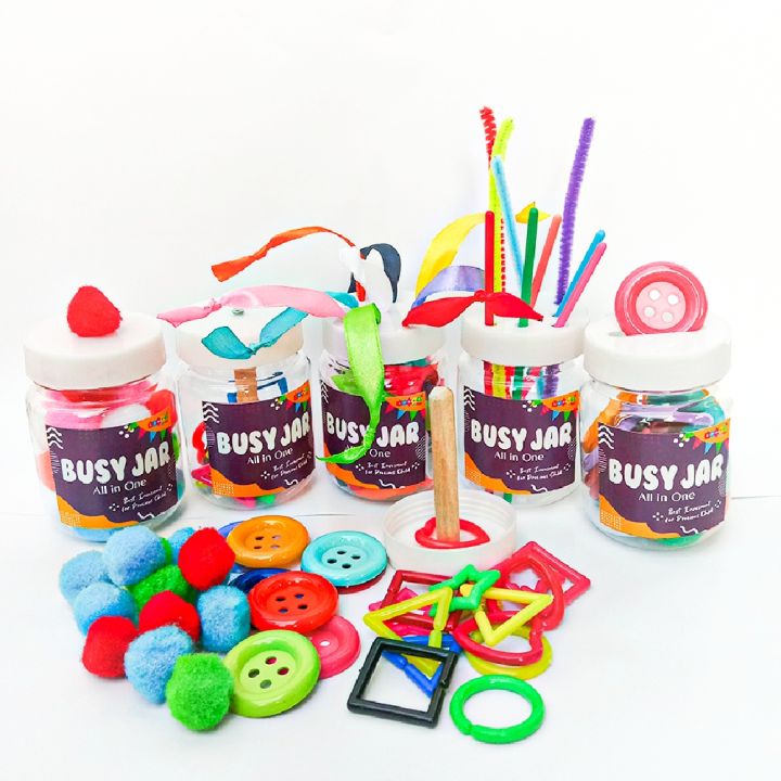 Mainan Montessori Edukasi Anak Bayi Sensory Play Busy Jar Mulai 9 Bulan Terlengkap All in One