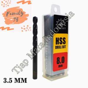 Mata bor besi 35mm HSS Tjap Mata Drill bits 3.5 MM Cap Mata hss
