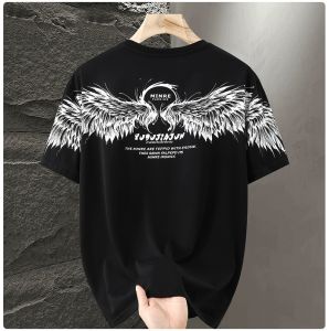 【5XL-11XL】180KG Can Wear Large Big Plus Size Fat Oversized Cotton Blend Mens Short Sleeve T-Shirt Top Loose Casual Cool Summer Sports