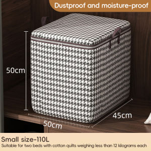 Deli Vusign 110/140L Stackable Wardrobe Organizer with Dual Zipper and Dustproof Cover