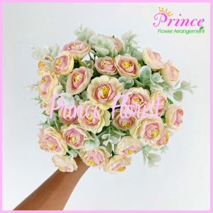 ROSE DAISY PUTIK CABANG 5 MAWAR RUSTIC CLASSIC EROPA ARTIFICIAL DUA WARNA PASTEL BUNGA PREMIUM MUSIM GUGUR SUTRA DIY PLASTIK PALSU UNTUK BUKET DECOR HOME HIASAN CAFE KAMAR DEKORASI PERNIKAHAN IMPORT MURAH RUMAH BERKUALITAS