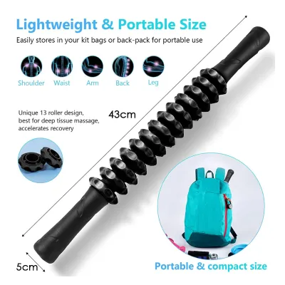 🇸🇬Massage Roller Stick(Deep Tissue Massage) Individual Spindle Pain Relief Myofascial Release Trigger Muscle Massager
