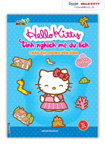 Hello Kitty tinh nghịch mê du lịch - Châu Đại Dương yên bình (tô màu và dán hình STICKER)