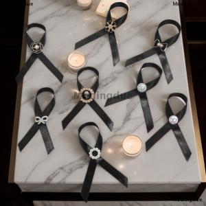 [COD] Modingdue 3Pcs Black Memorial Funeral Ribbon With Bow Camellia Pins Brooch Gifts For Funeral Party Armband Mourning Event Remembrance