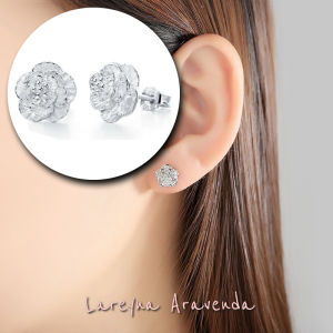 Lareyna Aravenda Anting Silver Korea Wanita Bunga Cherry Blossom AT006
