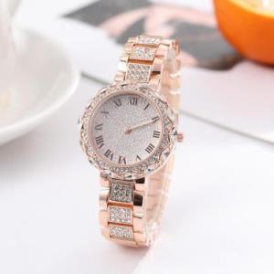 Jam Tangan Wanita Diamond Mewah Stenlish Steel Berlian Tahan Karat Anti Luntur Kaca Hadlex Tahan Gores JTO3 Tahan Air Kedalaman 30 meter