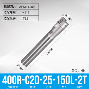EAP400R Milling Cutter Bar cnc end mill holder APMT1604 carbide inserts cutter Right Angle milling cutter Tool