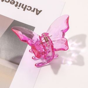 Jepit Rambut Motif Kupu-Kupu Kristal Butterfly Korean Hair Claw Transparant Hair Clip Women Fashion Hairpin Aksesoris Rambut Import