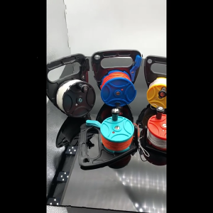 Scubas Diving Reel 46m/150ft Line Scubas Ratchets Dives Reel with Handle Stop Switches for for Underwater Activity