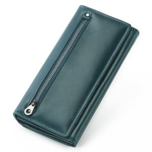 Royal Bagger Long Wallet Purse for Women Genuine Cow Leather RFID Blocking Wallets Ladies Fashion Card Holder Phone Pocket Purses