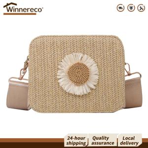 [Winnereco Flagship Mall]กระเป๋าสะพายข้างผู้หญิงดีไซน์ทันสมัยทำจาก PU พร้อมสายปรับได้สำหรับการใช้งานประจำวัน