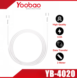 YOOBAO YB-4020 3.A Type-C to Type-C Fast Charging Durable Cable 2m