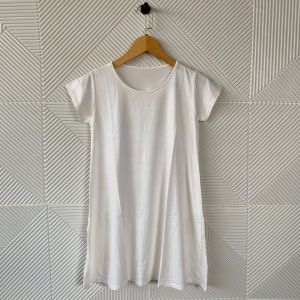 Dress basic polos lengan pendek wanita/dress wanita santai terbaru/pakaian wanita spandek rayon