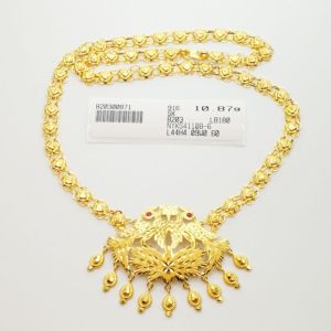 Rantai Leher Peacock Design Indian 10.87g Emas 916 Yon Hing