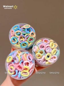 【Walmart】200pcs Elastic Hair Bands for Kids Non Damaging High Elasticity Soft Rubber Bands Baby Girls Hair Ties Ponytail Holders Children Hair Accessories Durable Strong Hold