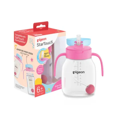 Pigeon StarTouch Straw Cup with Gravity Ball 250ml 6months+ New Arrivals