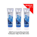 [BUNDLE/COMBO] 2080 PURE TOOTHPASTE 125G RELBE BEAUTY (Pink Mountain Salt, Crystal Mountain Salt, Black Clean Charcoal). 