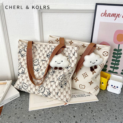 [C & K⚡Free shipping⚡New women's fashion one shoulder bag canvas bag leisure handbag student School Bag tote large capacity,C&K New women's bag fashion one shoulder bag canvas bag cute handbag student school bag large capacity Tote bag,]