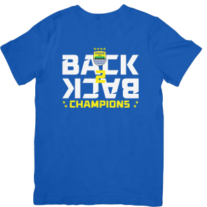 Kaos Persib Bandung Champions 2025 Cotton Knitto - T-Shirt Bola DTF Printing Pria Wanita
