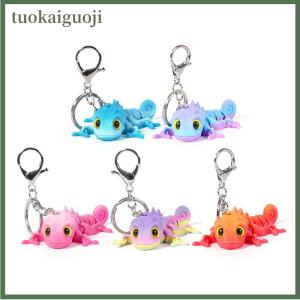 tuokaiguoji Cartoon 3D Printed Dragon Keychain Movable Joints Creative Backpack Decoration Accessories Unique Figurine Pendant Gifts
