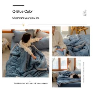 Specool® Minimalist Style Soft Comforter Premium Cotton Blanket Washable Air Conditioning Quilt
