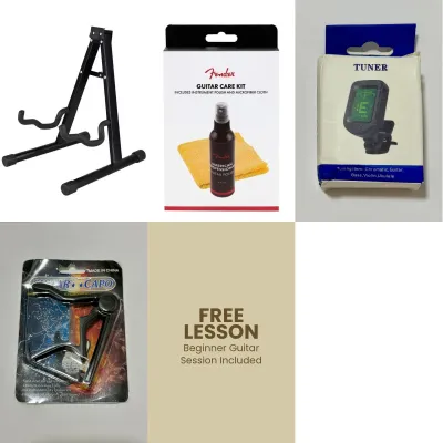 Squier Sonic Stratocaster Add-On Bundle with FREE lesson