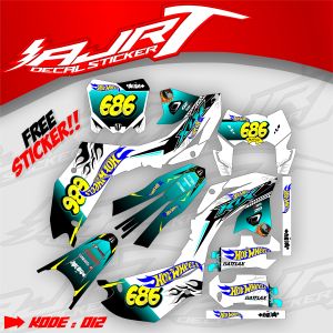 DECAL KAWASAKI KLX 150 2023/2024 - DECAL STIKER STICKER FULL . AJR.RA.012