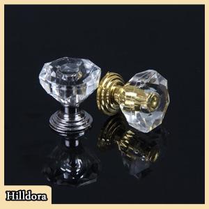 [Hilldora] 10Pcs Acrylic Knobs Cupboard Drawer Pull Handle Door Knob Cabine
