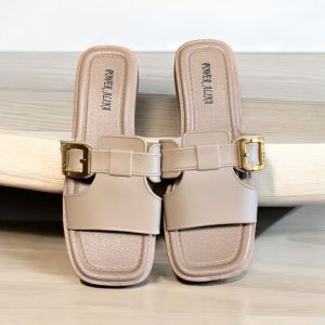 Sandal Jelly Wanita Terbaru/ Sendal Flat Gesper Karet Cewek Kekinian/ Alina 2501-S10 Jelly Import
