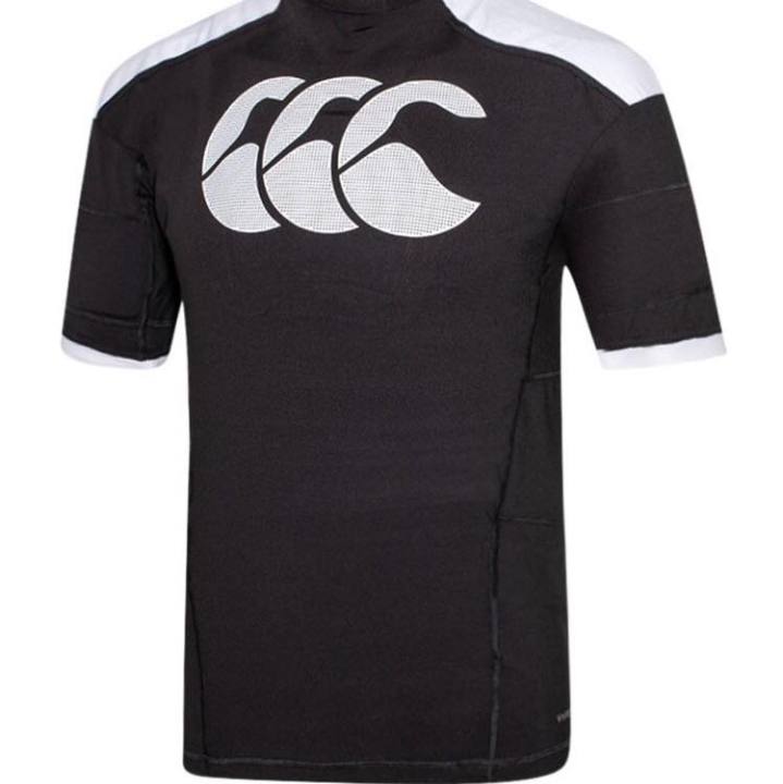 Canterbury Unisex Ccc Elite Rugby Protection Vest, Black/White/Silver, S UK