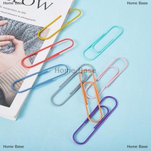 [COD] Home Base 10ชิ้น ล็อต100มม. คลิปหนีบกระดาษขนาดใหญ่อุปกรณ์สำนักงานคลิปที่คั่นหนังสือโลหะ