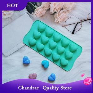 [Chandrae] 1Pc 15 Hole Three-dimensional Heart-shaped Silicone Mold DIY Chocolate Ice Grid Mousse Mold Soft Candy Baking Mold