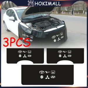 3PCS Cover Fender SET Fender Cover Denso Magnet Univerasl Cover Servis Mobil