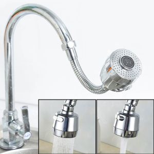 USEFUL TOOL Stainless Steel 2 Modes Bathroom Rotatable Sink Faucet Kitchen Faucet Extender Water Tap Filter Splash-proof Sprayer Jet