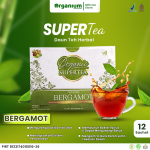 Supertea Bergamot Natural WAKABA Teh Herbal untuk kontrol Gula dan Tekanan Darah 12 sachet - 2g