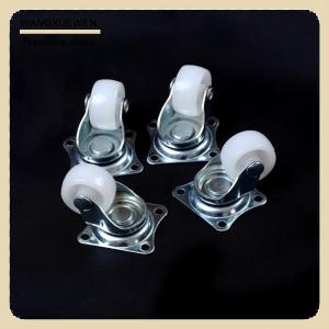 [COD] 4pcs 10kg Universal ล้อหมุน1 "ล้อเลื่อนสีขาว PP ล้อไนล่อน