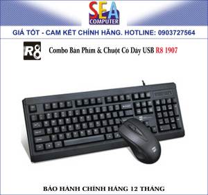 Combo Bàn Phím & Chuột Có Dây USB R8 1907