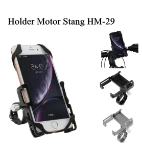 Holder Stang Motor HM-29 Full Besi Phone Stand Holder Penyangga Hp Universal