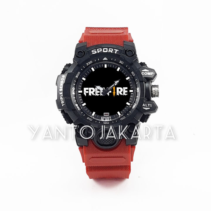 JAM TANGAN ANAK LAKI LAKI ANTI AIR GAME FREE FIRE Lazada