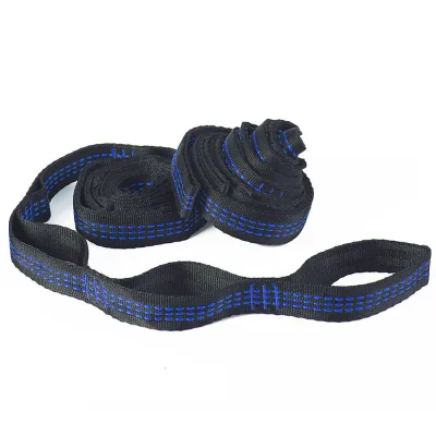 2Pcs Heavy Duty 2M Hammock Strap Tree Hanging Belt Outdoor Camping Clothesline+2 Buckle