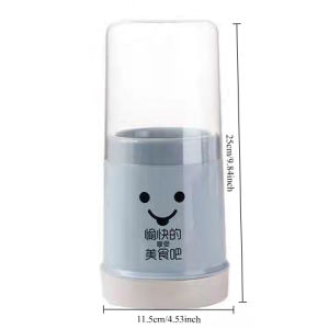 Nordic Transparent Chopsticks Box Cartoon Spoon Spoon Fork Drying Container Kitchen Dust Cover Chopsticks Storage Pantry Organizer