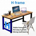 ۩☈ 【In Stock】140 CM Home Computer Table Simple Nodern Bedroom Student Desk Steel Wood Double Desk. 
