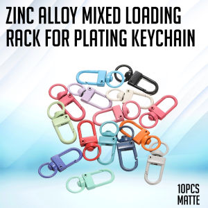 Print Digital 10 Pieces 33mm x 13mm Spring Buckle Zinc Alloy Small Door Buckle Keychain for DIY Pendant